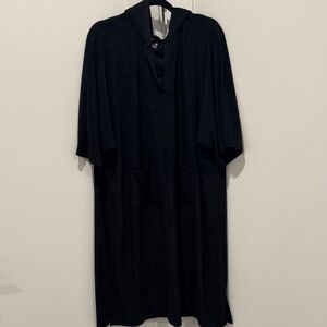 Blank  Charcoal Hooded Jacket